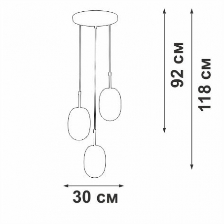 Потолочная люстра Vitaluce V2821-1/3S