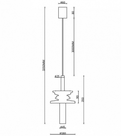 Подвесной светильник Sound Wave MOD255PL-01B1