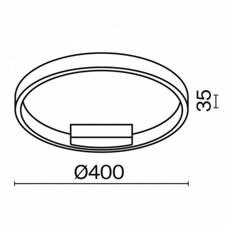 Потолочный светильник Rim MOD058CL-L25BK