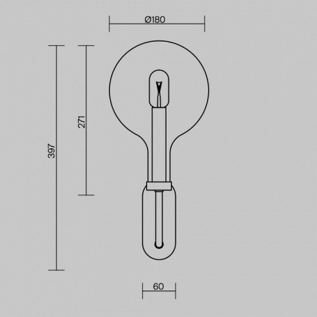 Бра Status MOD333WL-01BS