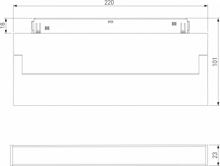 Трековый светодиодный светильник Elektrostandard Slim Magnetic Kos 85082/01 a063543