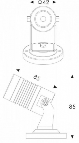 Уличный светильник Deko-Light Mini I Amber 732037