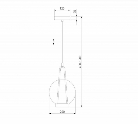 Подвесной светильник Frasco 50267/1 LED синий