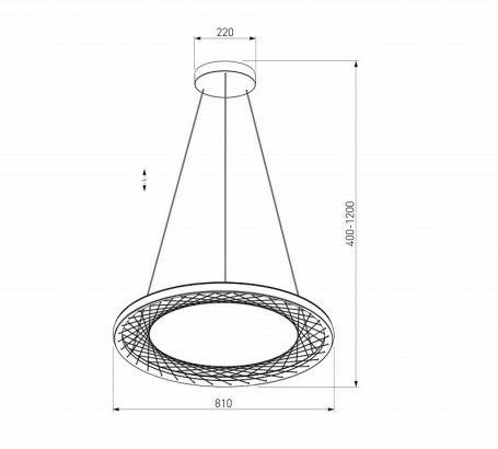 Подвесной светильник Parafe 40025/1 LED серый