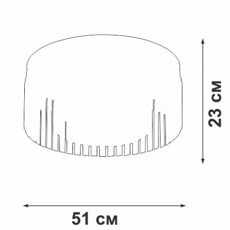 Потолочная люстра Vitaluce V5180-1/8PL
