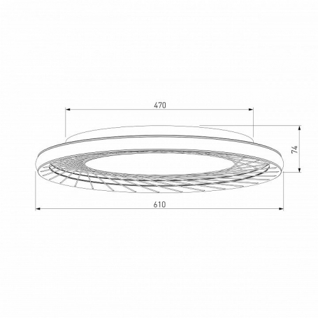 Потолочный светильник Parafe 40023/1 LED серый