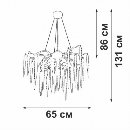 Потолочная люстра Vitaluce V2875-8/7S