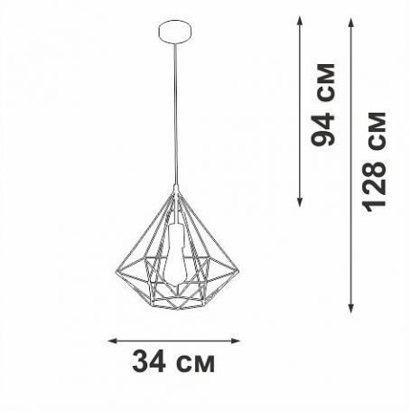 Потолочная люстра Vitaluce V2804-1/1S