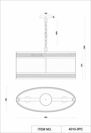 Подвесная люстра Favourite Exortivus 4010-3PC