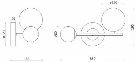 Настенный светильник F-Promo Vials 3090-2W
