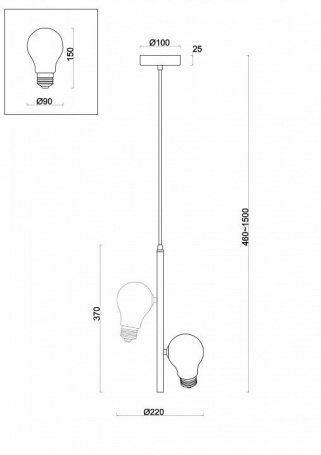 Подвесной светильник Evidence FR5372PL-02BS