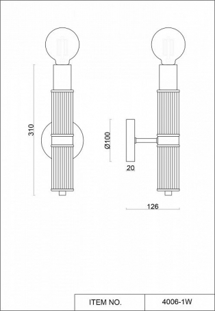 Бра Favourite Cedit 4006-1W
