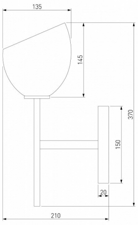 Бра Eurosvet Arrista 60130/1 хром