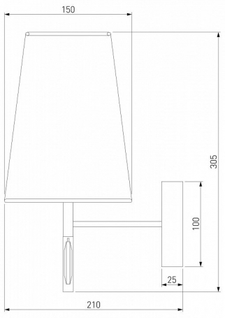 Бра Eurosvet Milazzo 60137/1 хром