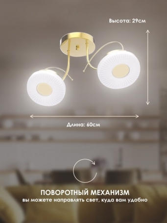 Потолочная люстра Мелодия Света SS1L 0000 21571