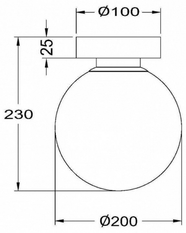 Настенно-потолочный светильник Maytoni Basic form MOD321WL-01W1