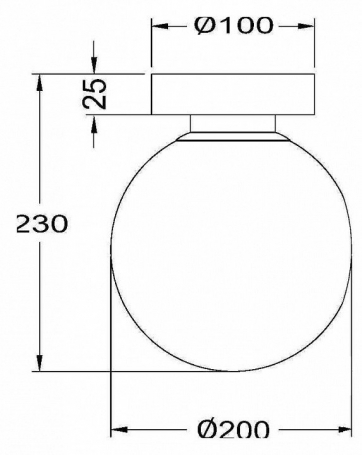 Настенно-потолочный светильник Maytoni Basic form MOD321WL-01B1