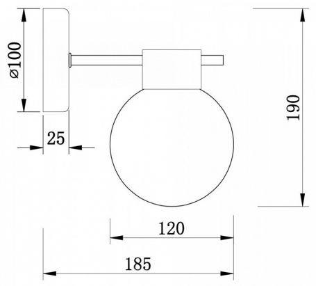 Бра Gatsby FR5233WL-01BS
