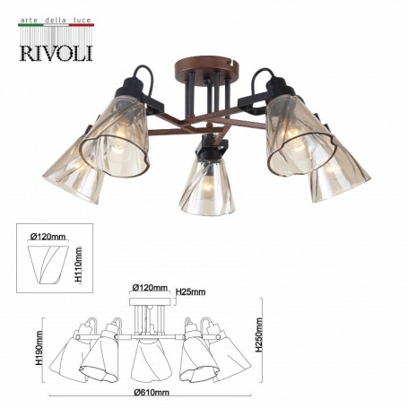 Потолочная люстра Rivoli Clarissa 5098-305 Б0055506