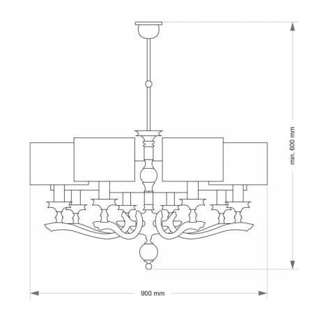 Потолочная люстра Tivoli TIV-ZW-8(P)