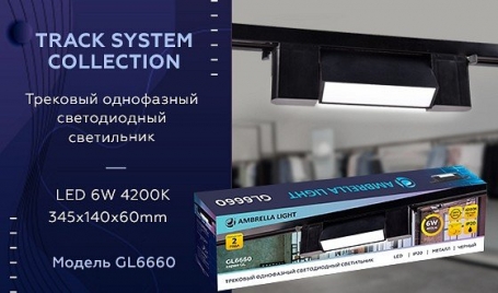 Трековый светодиодный светильник Ambrella light Track System GL6660