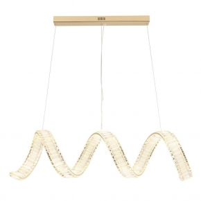 Подвесной светодиодный светильник Crystal Lux Musika SP100W Led L1200 Gold