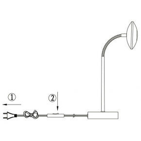 Настольная лампа Vitaluce V4351-1/1L