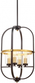 Подвесная люстра Lumina Deco Monterey LDP 1141-4 BK+MD