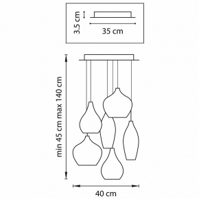 Подвесная люстра Vitaluce V1801/16+8