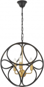 Подвесная люстра Mantra Loewe Antique Brass 4733