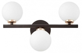 Настенный светильник Lumina Deco Marsiada LDW 6033-3 BK+F.GD