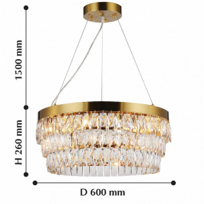 Подвесная люстра 5402 5402/8/240 G Amber/M-1F K721