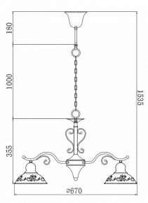 Подвесная люстра Sicilia SH510.0.80.A.Gd.4000