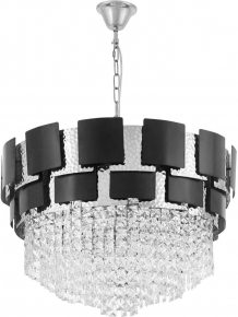 Подвесная люстра Molina LDP 7045-600 BK+CHR