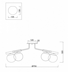 Подвесная люстра Maytoni Chester RC0100-PL-08-R