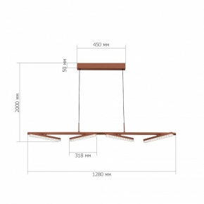 Подвесная люстра APL LED Rimini S503.0.60.A.4000