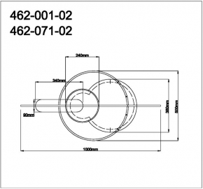 Подвесная люстра APL LED Rimini S515.0.80.B.4000