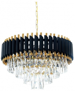 Подвесная люстра LDP 6003-550 BK+F.GD