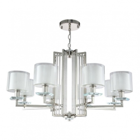 Подвесная люстра Crystal Lux Nicolas SP-PL8 Nickel/White