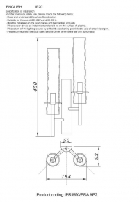 Настенный светильник iLedex Dice ZD8086L-6W WH