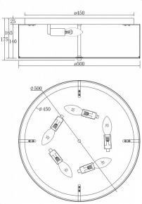 Подвесная люстра MW-Light Ариадна 450018905