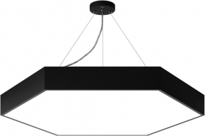 Подвесной светодиодный светильник Geometria ЭРА Hexagon SPO-122-B-40K-066 66Вт 4000К черный Б0050553