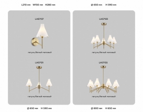 Накладной светильник Ambrella light Traditional 6 TR5157 GD/CL золо/прозрачный E14/1 max 40W 210*130*100