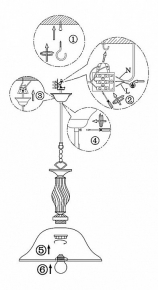 Подвесной светильник Imex MD.1706-1-P WH