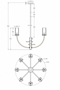 Настольная лампа декоративная Rivoli Argento T1 SL Б0038408