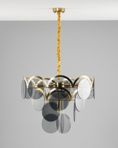 Подвесная люстра Crystal Lux Camila SP8 Gold