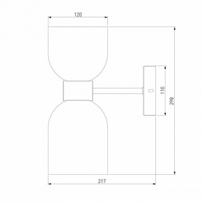 Настенный светодиодный светильник Elektrostandard LSG-02-1-8x53-6500-MSh4690389133466