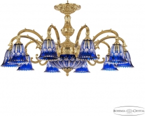 Подвесная люстра Bohemia Ivele Crystal Verona 72209P/10/250 G P2 D Clear-Blue/H-1I