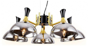Подвесной светильник Ambrella light Traditional 5 TR9082/5 BK/GD/SM черный/золото/дымчатый E27/5 max 40W D750*750
