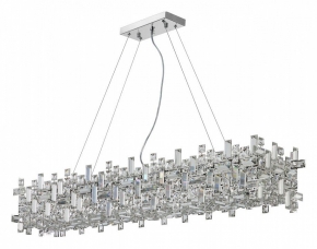 Потолочный светодиодный светильник Ambrella light Orbital Crystal Sand FS1233 WH/SD 48W D390
